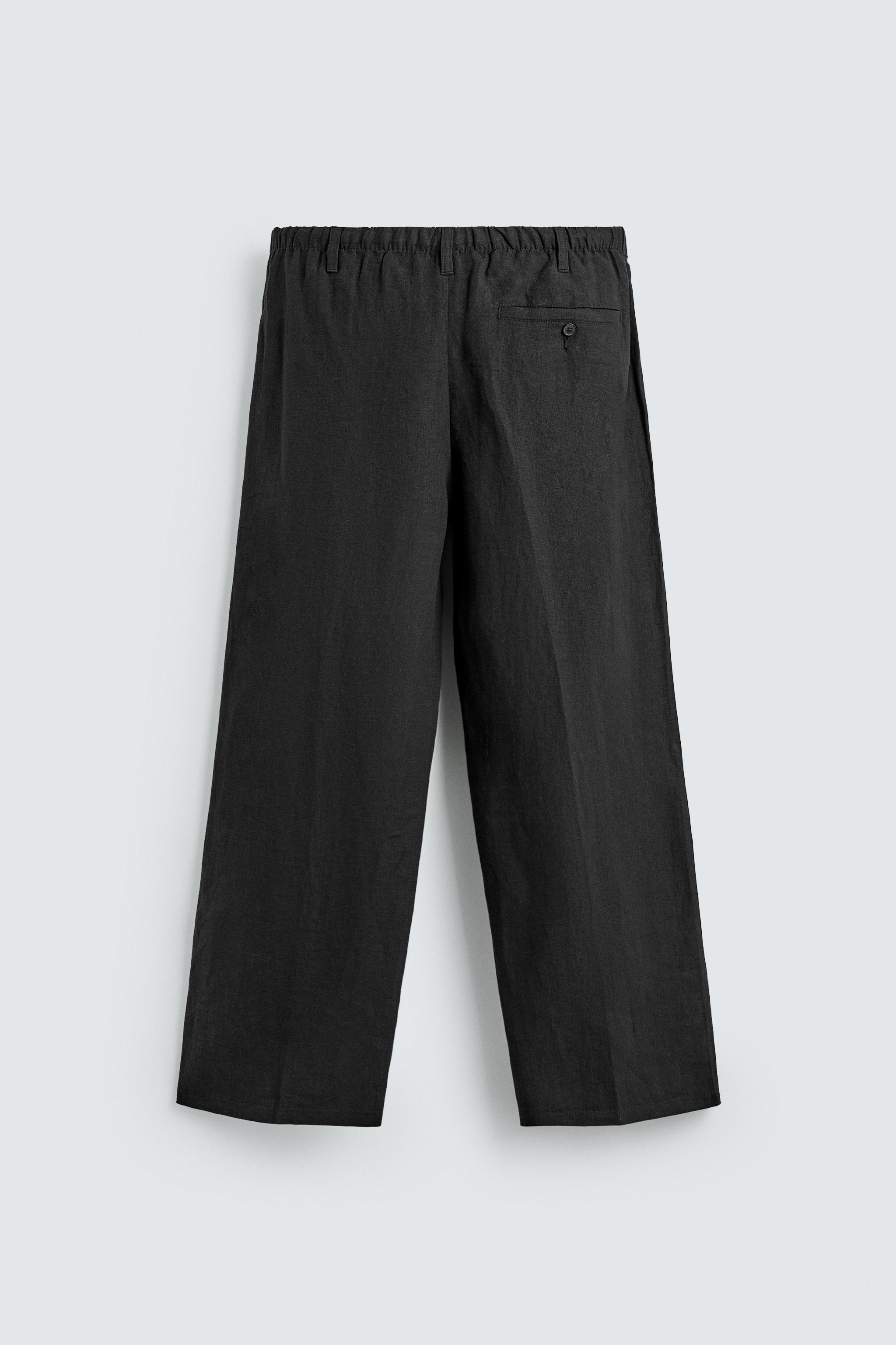 100% LINEN RELAXED FIT PANTS